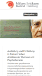 Mobile Screenshot of milton-erickson-institut-hamburg.de